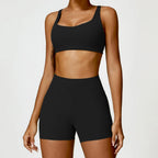 Women Tracksuit Yoga Gym Set 2 Pieces Sportswear Workout Clothes