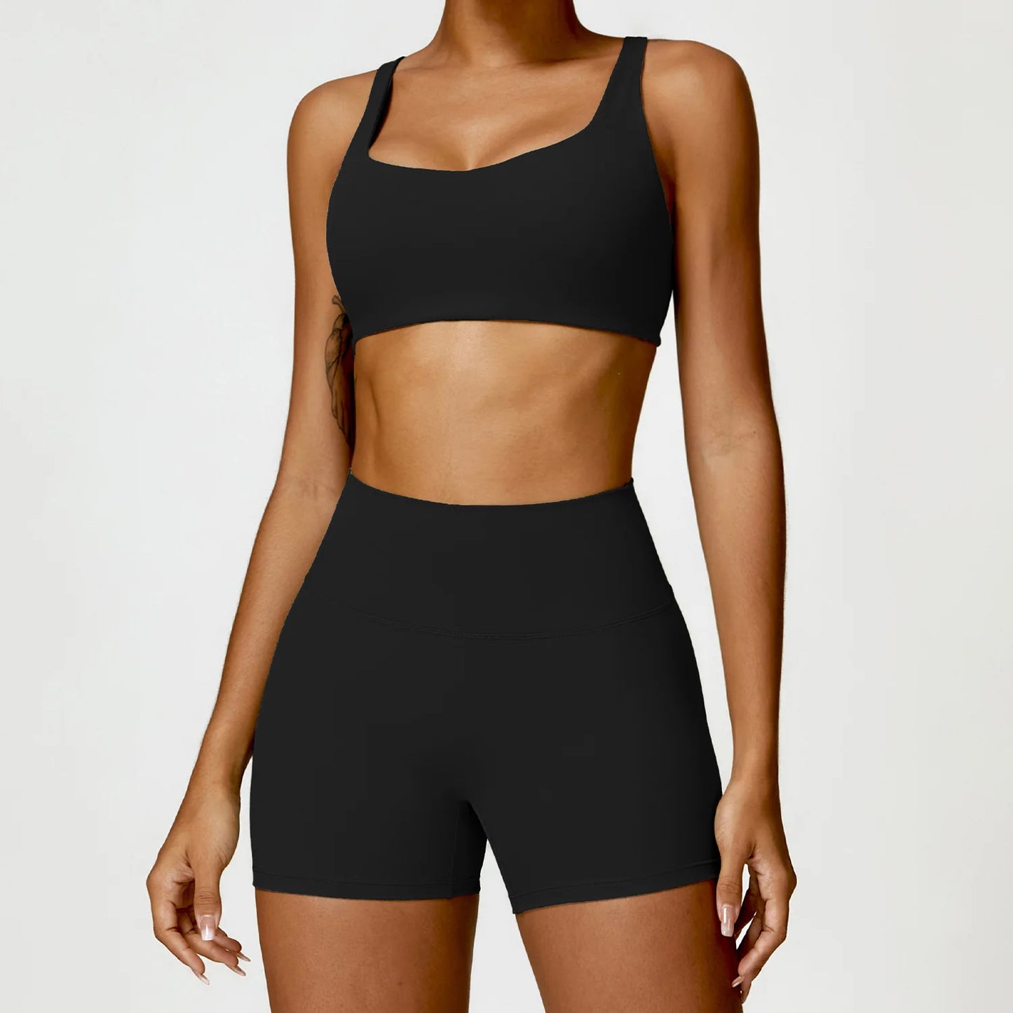 Women Tracksuit Yoga Gym Set 2 Pieces Sportswear Workout Clothes