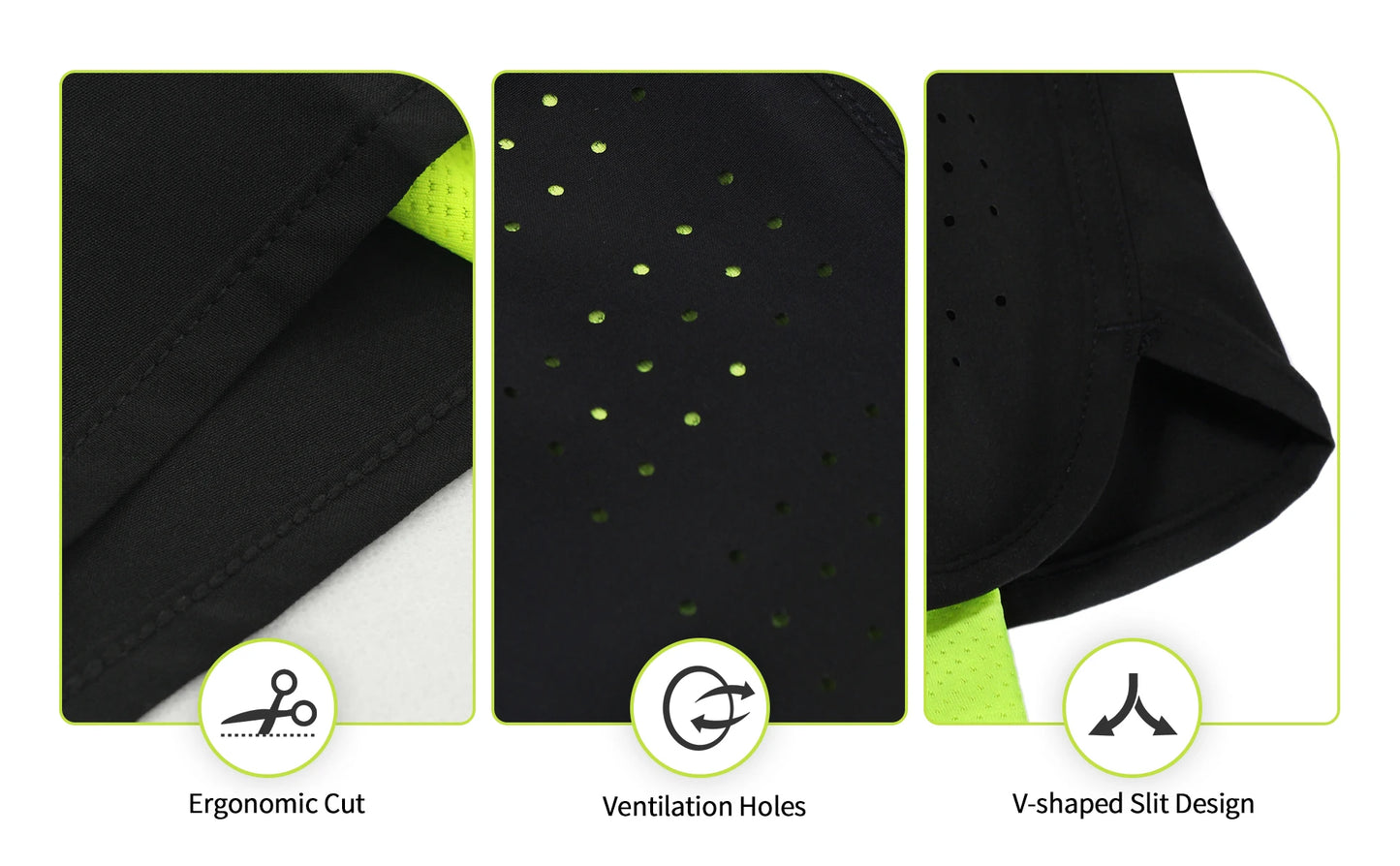 ARSUXEO Men's Running Outdoor Sports Training Exercise Jogging Gym Fitness 2 in 1 Quick Dry Workout Shorts