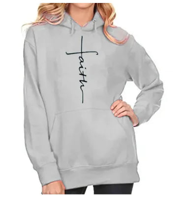 Unisex Faith Printed Hoodie