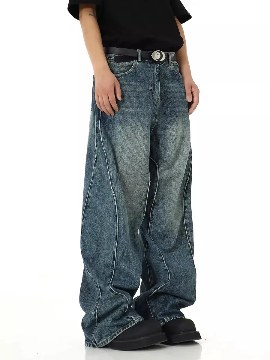 Twisted Seam Men Baggy Jeans Secondary image