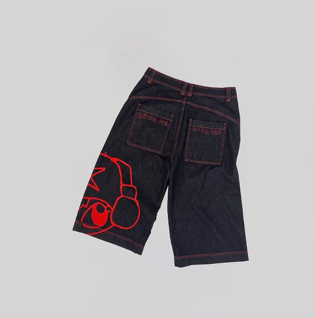 Hip Hop Denim Gym Shorts