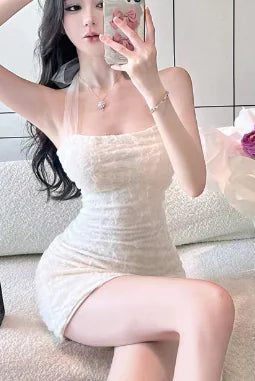Women's Cross Border Sexy Asymmetrical Bodycon Dress