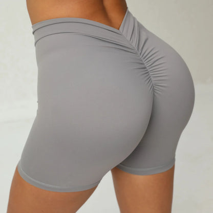 V Back Yoga Gym Shorts Women