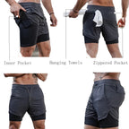 Marvel The Punisher Gym Men Fitness 2 In 1 Anime Performance Mesh Quick Dry Shorts