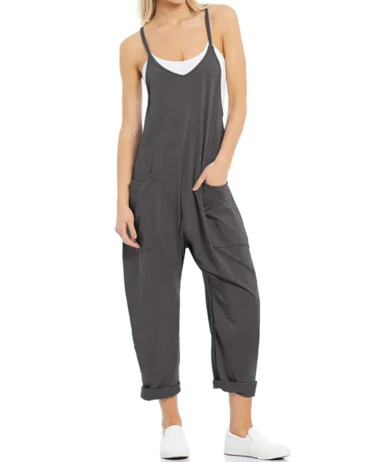Women's Pocket Knit Jumpsuit Main image