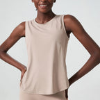 Sleeveless Yoga Women Loose Fitness Running Tank Top Breathable Quick Dry Gym Vest