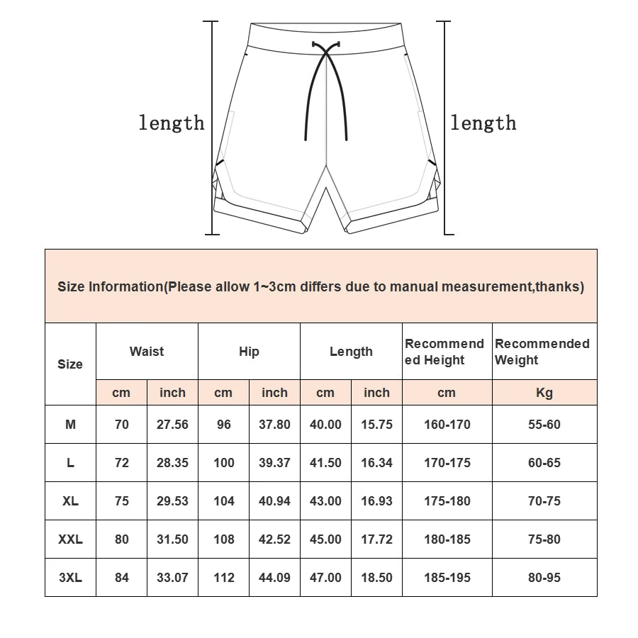 Camo Running Shorts Men Gym 2 In 1 Quick Dry Sports Shorts  Workout