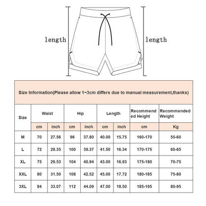 Camo Running Shorts Men Gym 2 In 1 Quick Dry Sports Shorts  Workout