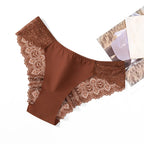 Sweet Women's Silk Satin Comfortable Underwear 3 Piece Set