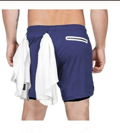 Camo Running Shorts Men Gym 2 In 1 Quick Dry Sports Shorts  Workout