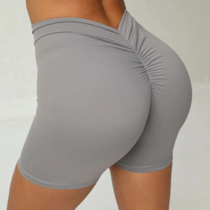 V Back Yoga Gym Shorts Women