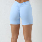 V Back Yoga Gym Shorts Women