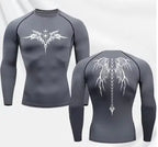 Anime Print Gym Running Compression Quick Dry Tshirt