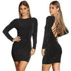 Women's Sexy Lace Backless Dress