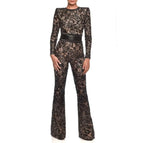 Women's Celebrity Style Lace Slim Jumpsuit