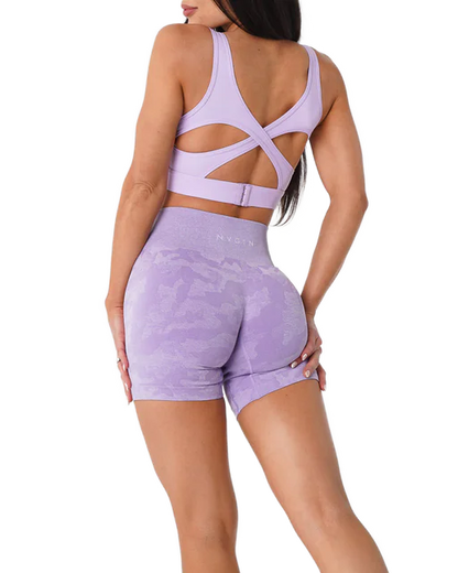 Women's Camo Seamless Activewear Yoga Shorts
