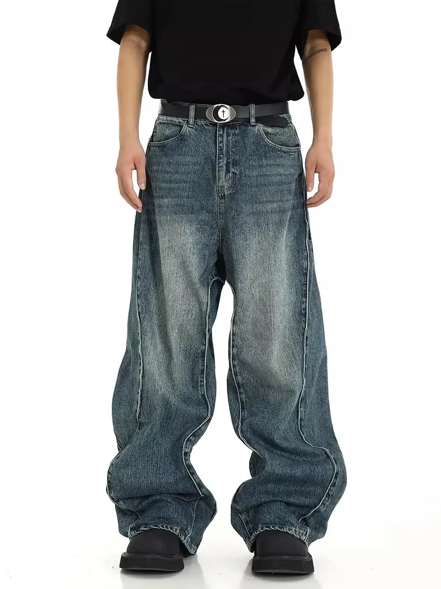 Twisted Seam Men Baggy Jeans Main image