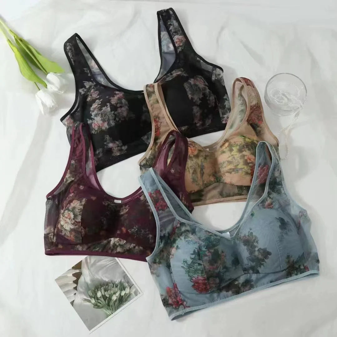Floral Breeze Wireless Comfort Bra: Effortless Elegance & All-Day Support Main image