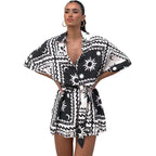 Women's PatternPlay Tie Waist Jumpsuit