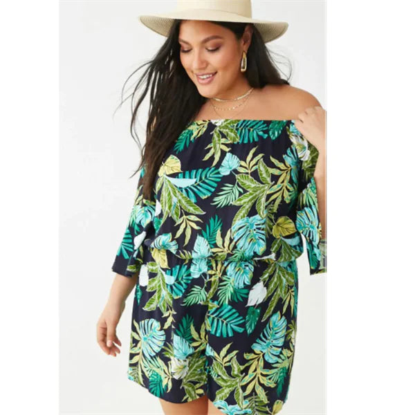 Women's Off Shoulder Printed Jumpsuit Secondary image