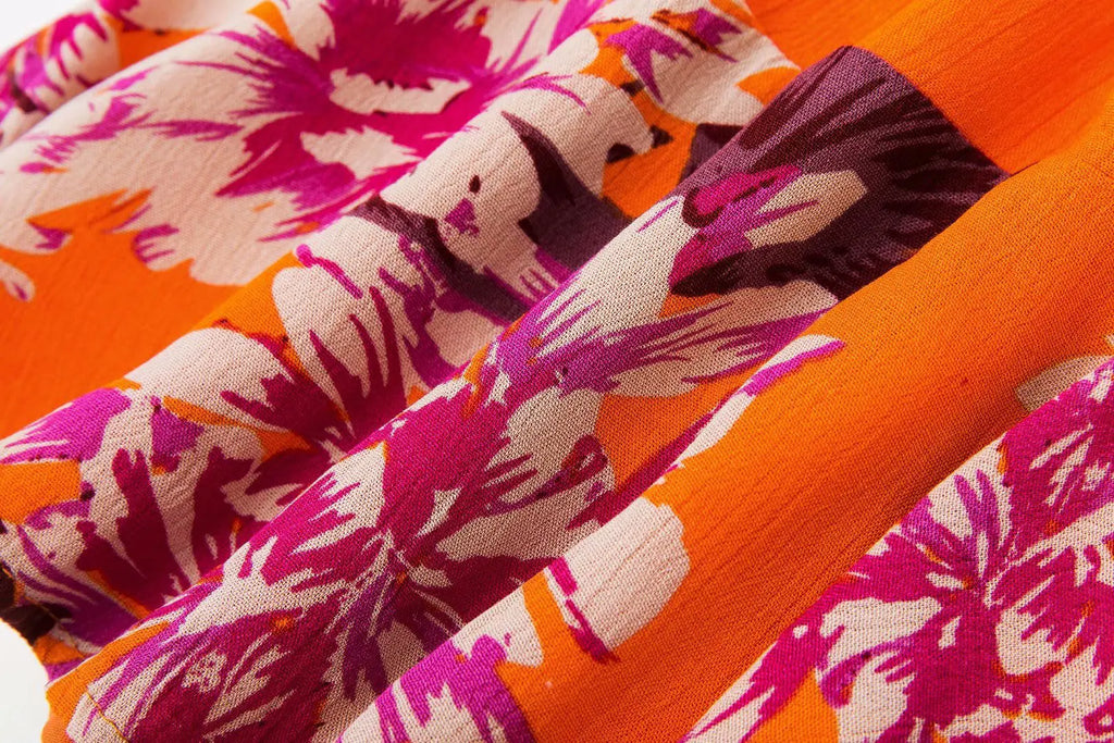 Women's One Shoulder Printed Jumpsuit