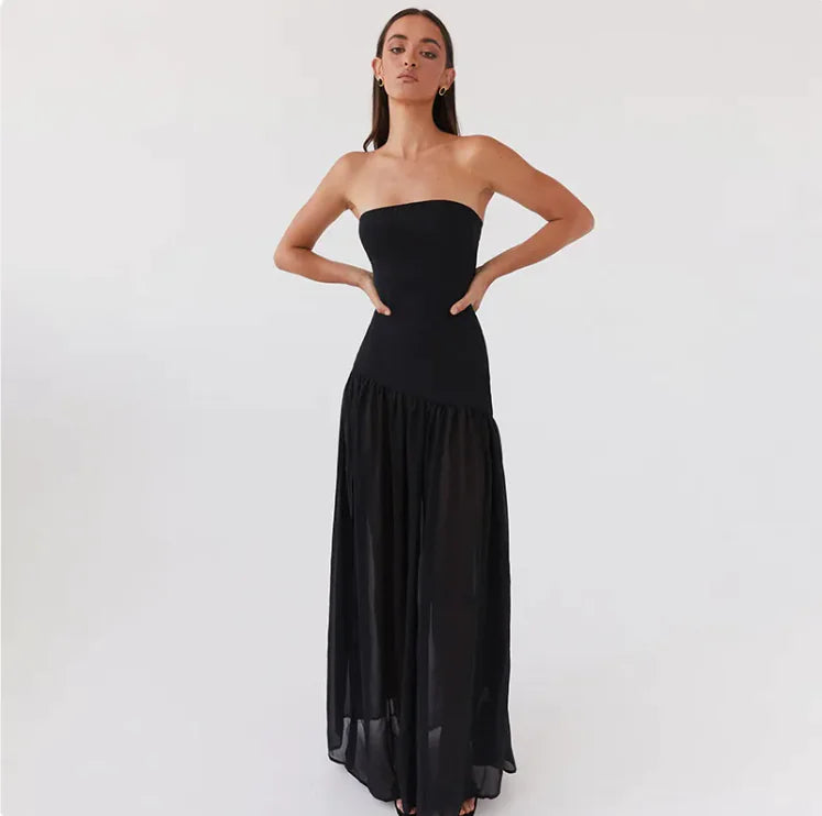 Women's Elegance Max Strapless Slit Dress
