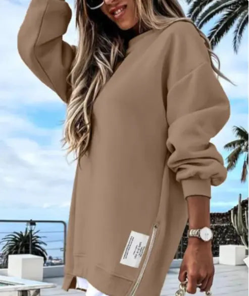 Women's Zipper Sweater Dress