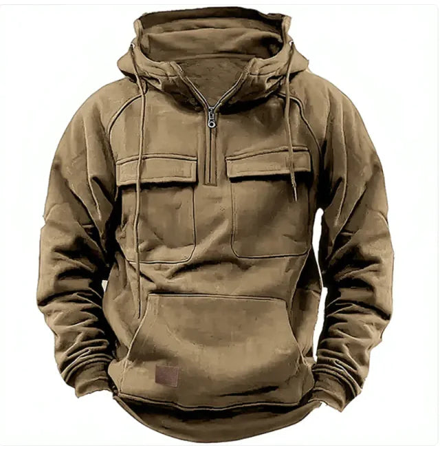 Mens Solid Colour Casual Sweatshirt