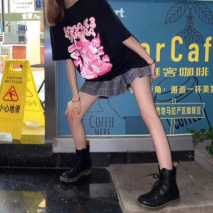 Short Sleeve Oversized Anime Tshirt