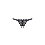Obsessive 831 Crotchless Lace Thong Black Women's Lingerie Obsessive