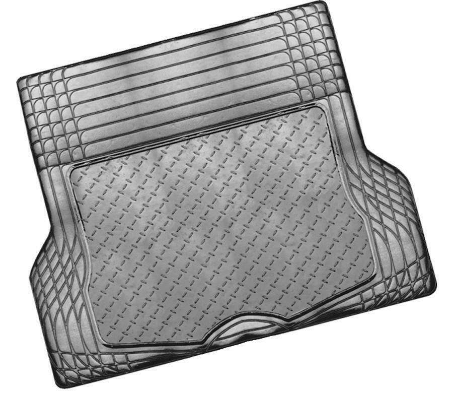 ALUMINIUM LOOK 1-Piece Boot Mat - CARBON [Rubber/Aluminium Look] Main image