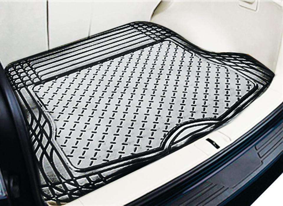 ALUMINIUM LOOK 1-Piece Boot Mat - CARBON [Rubber/Aluminium Look] Secondary image