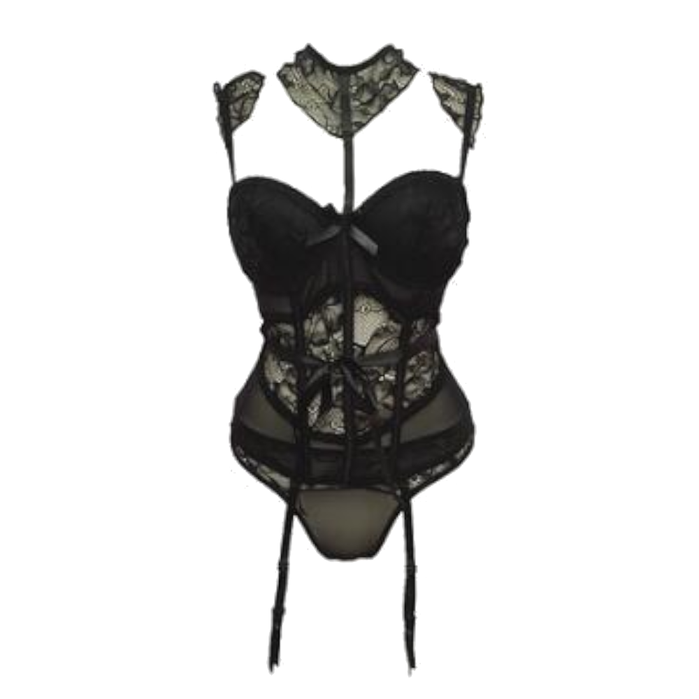 House Of Dasein Regal Lingerie Set Black L Women's Lingerie House of Dasein