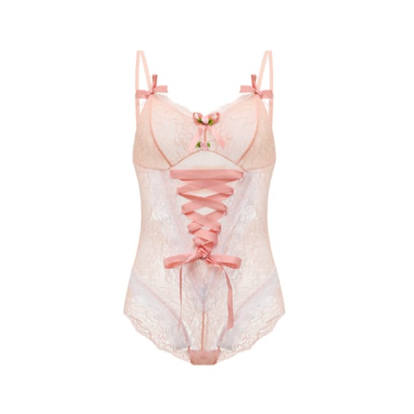 House Of Dasein Lace Corset Bodysuit Black Women's Lingerie House of Dasein