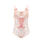 House Of Dasein Lace Corset Bodysuit Black Women's Lingerie House of Dasein