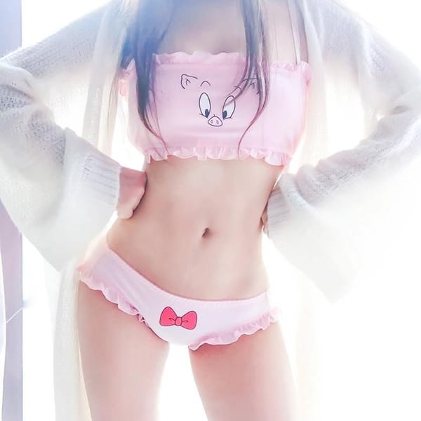 House Of Dasein Little Piggy Lingerie Set Pink Women's Lingerie House of Dasein