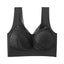 House Of Dasein High End Seamless Large Size Bra For Women Lace Backless Cupless Thin Style - Black - L