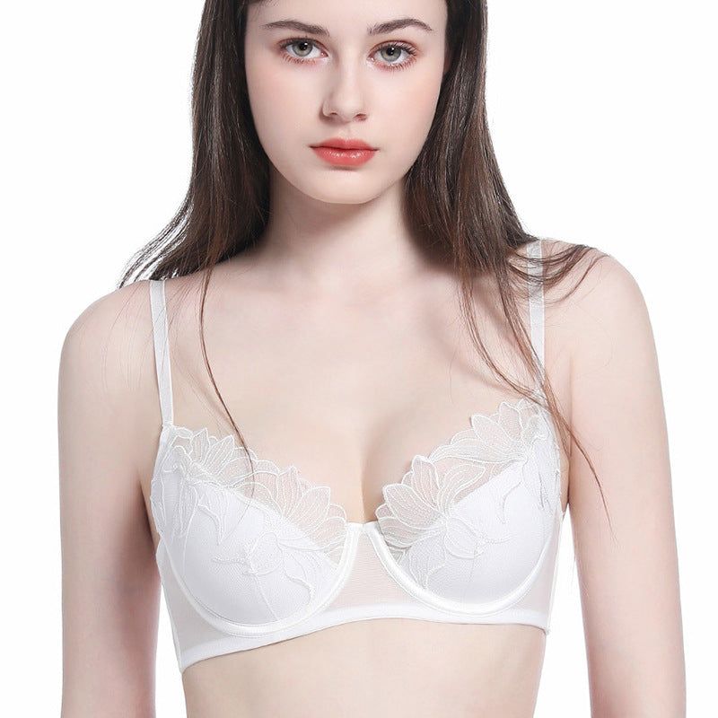 House Of Dasein Lace Anti Sagging Plus Size Bustier White 90D Women's Lingerie House of Dasein Main image