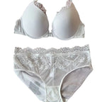 Front Closure Lace Bra Set White S Women's Lingerie unbranded
