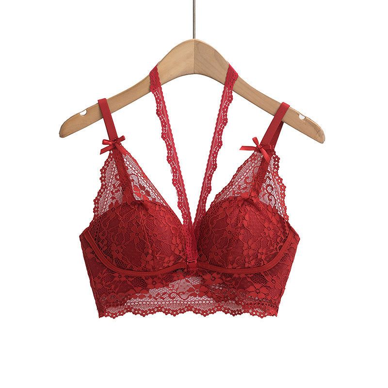 House Of Dasein Lace Strapless Lingerie Dark Red L Women's Lingerie House of Dasein Main image