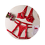 House Of Dasein Strappy Fetish Lingerie Bra Garter Underwear For Women In Black And Red - Red - M