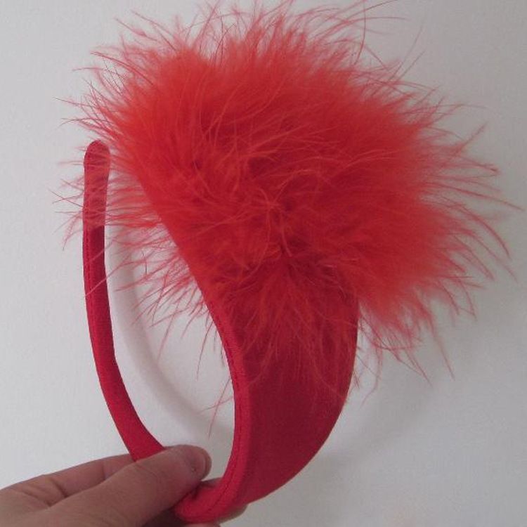 Boudoir Furry C String Panties Red Free Size Women's Lingerie unbranded