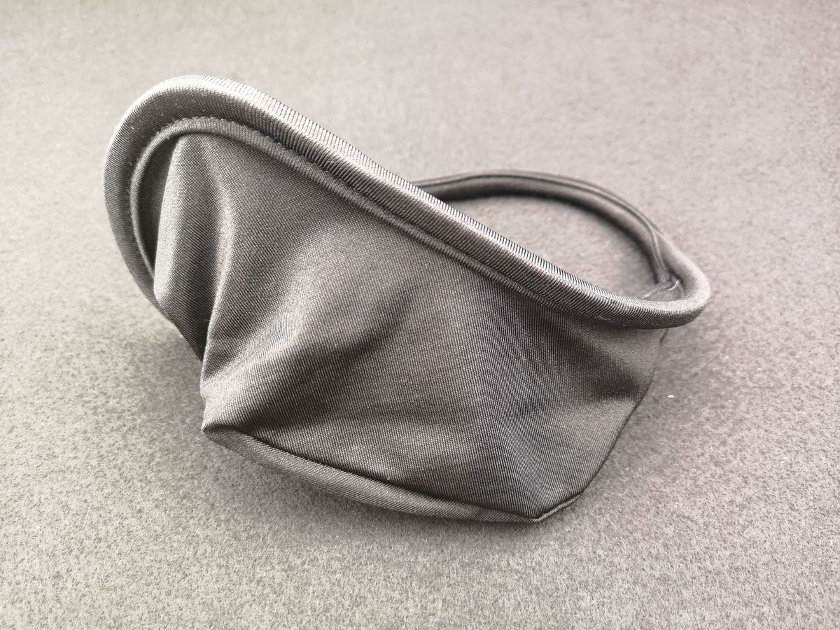 Men Nylon Invisible C String Panties Male C black edge black smooth All yards