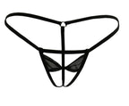 Mesh T Panties Black Free Size Women's Lingerie unbranded