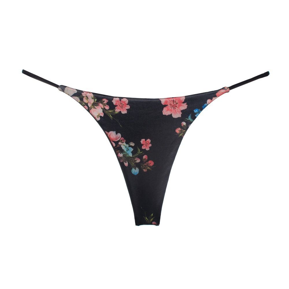 Women Milk Silk Low Waist Bikini Thong Rosa Size: M; Recommended weight (kg): 47 - 54; Waist (cm): 64 - 70; Hip (cm): 86 - 90; Suitable fit: regular build