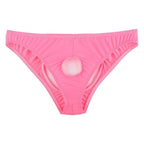 Ye Zimei Ice Silk Open Crotch Briefs Black Women's Lingerie unbranded