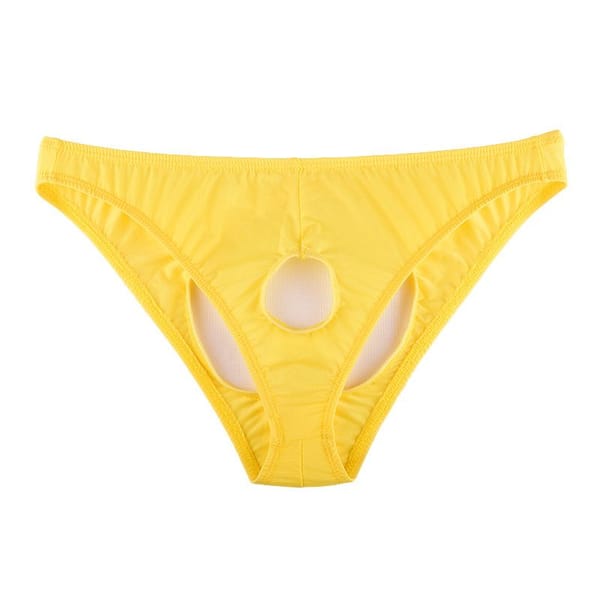 Ye Zimei Ice Silk Open Crotch Briefs Black Women's Lingerie unbranded