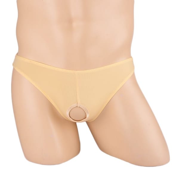 Ye Zimei Ice Silk Open Crotch Briefs Black Women's Lingerie unbranded