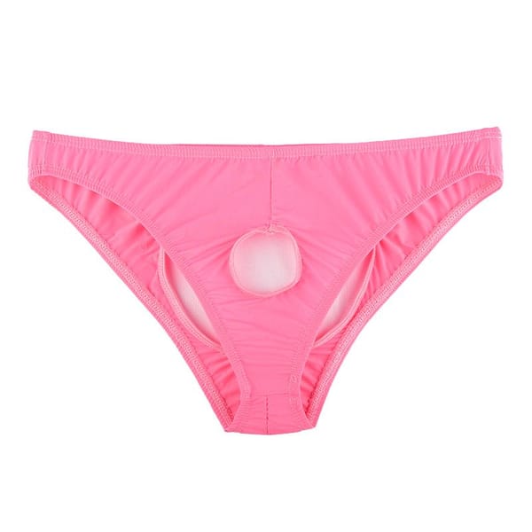 Ye Zimei Ice Silk Open Crotch Briefs Black Women's Lingerie unbranded